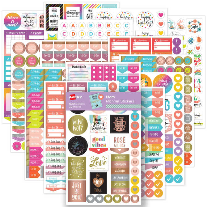 Avery sticker shop paper